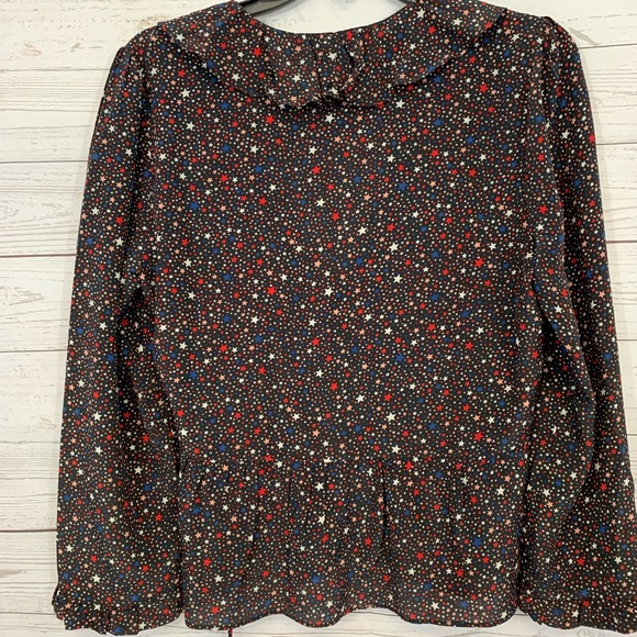 MADEWELL wrap shirt stars side tie S - Picture 7 of 7